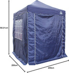2x2 Fully Waterproof Pop Up Gazebo with 4