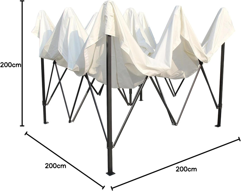 2x2 Fully Waterproof Pop Up Gazebo with Accessories