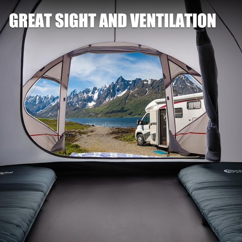 3-4 Man Tent with Porch Camping for 3