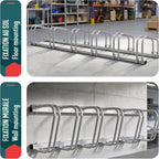 3 Bike Stand Floor Or Wall Mounted Rack