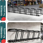 3 Bike Stand Floor Or Wall Mounted Rack