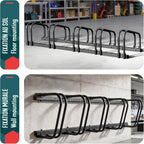 3 Bike Stand Floor Or Wall Mounted Rack