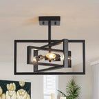 3 Ceiling Lights Living Room Industrial Semi Flush