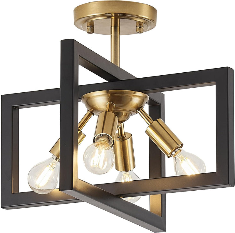 3 Ceiling Lights Living Room Industrial Semi Flush