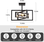 3 Ceiling Lights Living Room Industrial Semi Flush