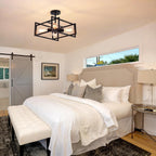 3 Ceiling Lights Living Room Industrial Semi Flush