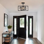3 Ceiling Lights Living Room Industrial Semi Flush