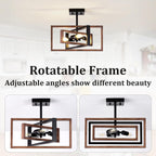 3 Ceiling Lights Living Room Industrial Semi Flush