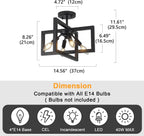 3 Ceiling Lights Living Room Industrial Semi Flush