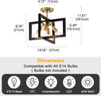 3 Ceiling Lights Living Room Industrial Semi Flush