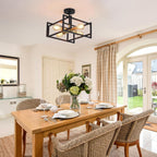 3 Ceiling Lights Living Room Industrial Semi Flush