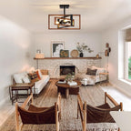 3 Ceiling Lights Living Room Industrial Semi Flush