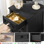3 Drawer Bedside Table 46CM Wide Cabinet