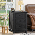 3 Drawer Bedside Table 46CM Wide Cabinet
