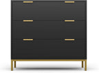 3 Drawer Chest of Drawers Modern Wooden Storage