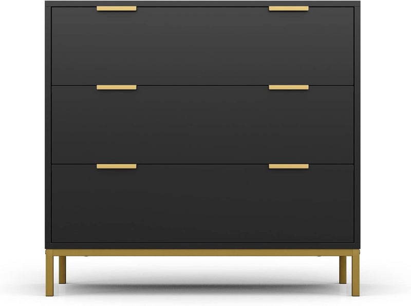 3 Drawer Chest of Drawers Modern Wooden Storage