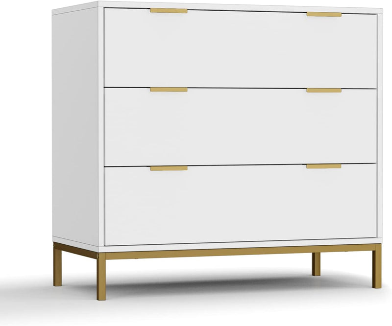 3 Drawer Chest of Drawers Modern Wooden Storage
