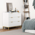 3 Drawer Chest of Drawers Modern Wooden Storage
