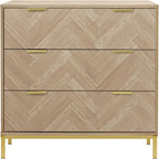 3 Drawer Chest of Drawers Modern Wooden Storage