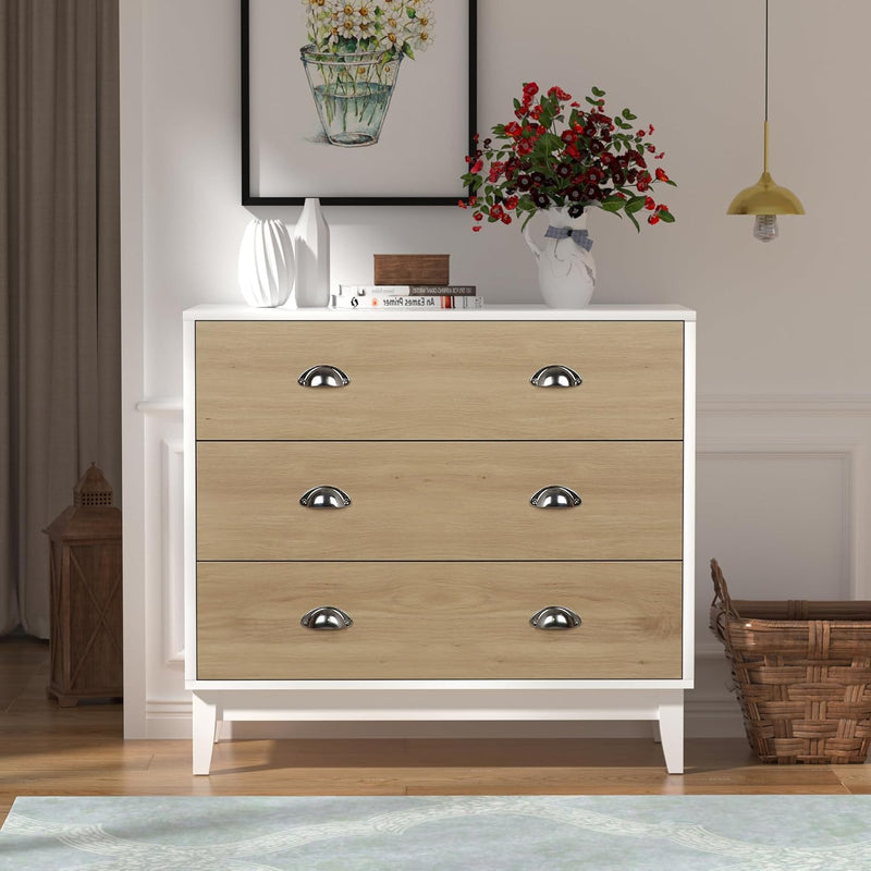 3 Drawer Chest of Drawers Modern Wooden Storage