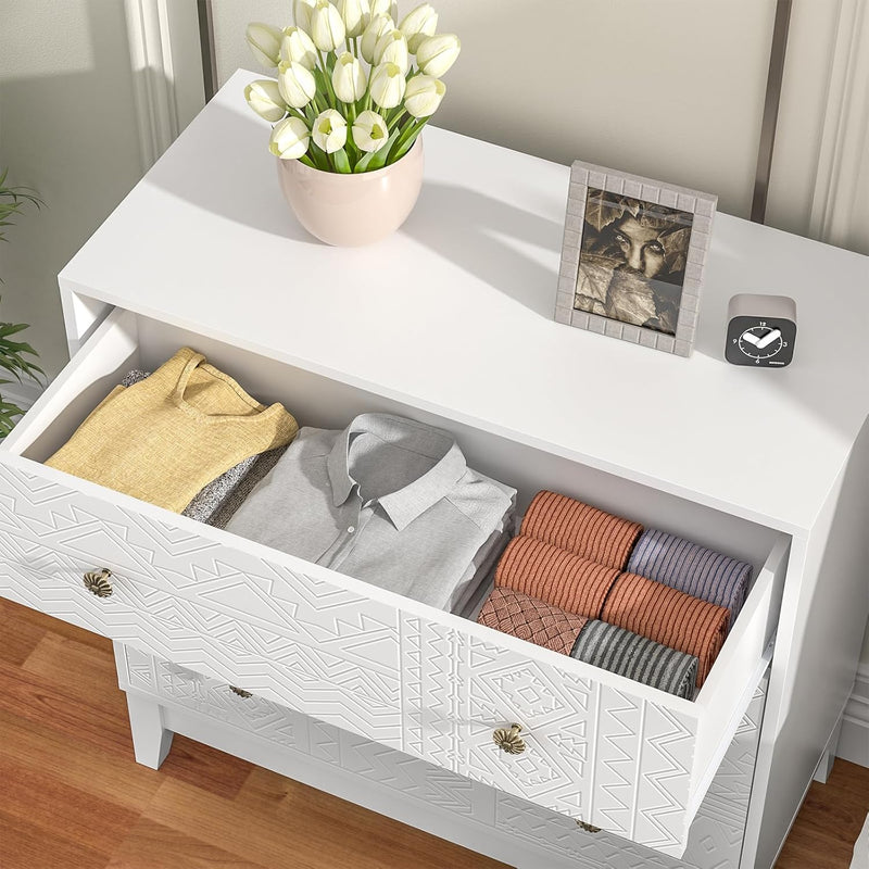 3 Drawer Chest of Drawers Modern Wooden Storage