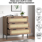 3 Drawer Chest of Drawers Wooden Dresser
