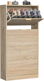 3 Drawer Shoe Cabinet Entrance Hidden Storage Organiser