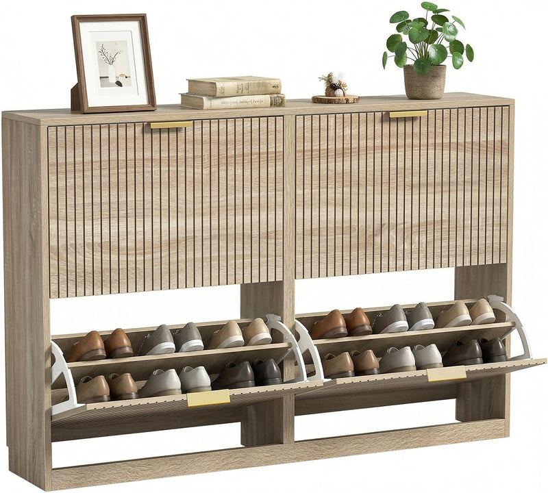 3 Drawer Shoe Cabinet Entrance Hidden Storage Organiser