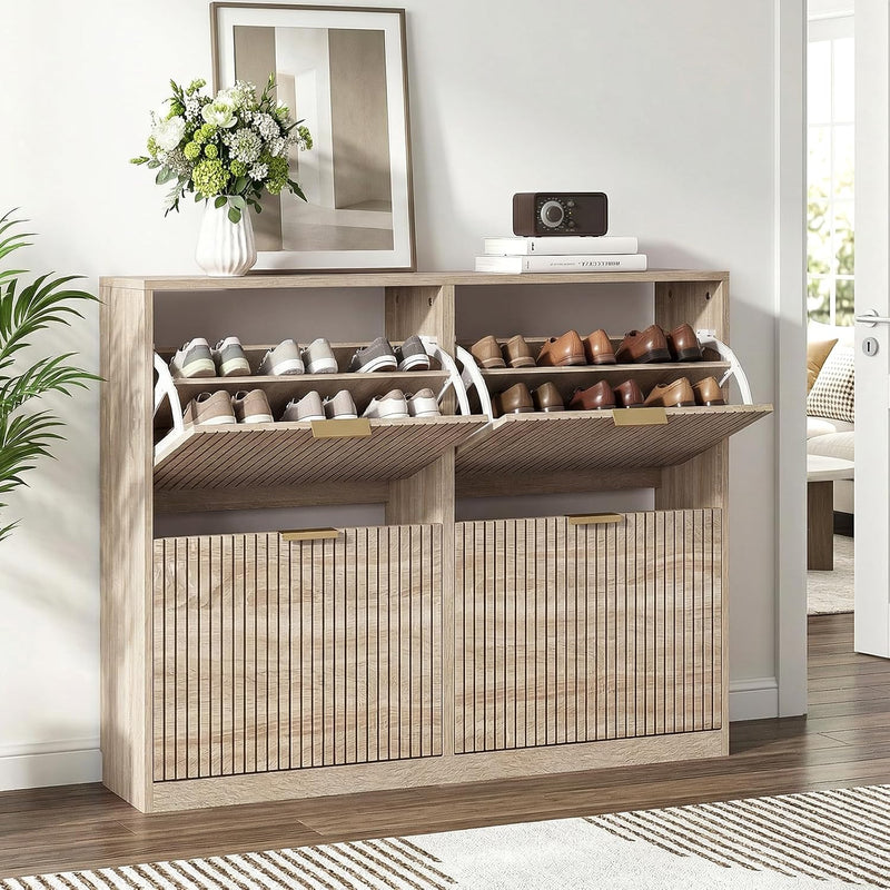 3 Drawer Shoe Cabinet Entrance Hidden Storage Organiser