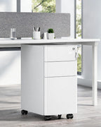 3 Drawers File Cabinet Mobile Filing with Lock