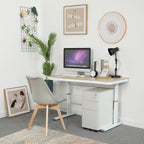 3-Drawers Filing Cabinet Lockable Home Office Mobile File