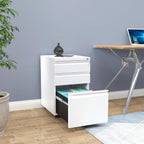 3-Drawers Lockable File Cabinet for Letter Legal A4