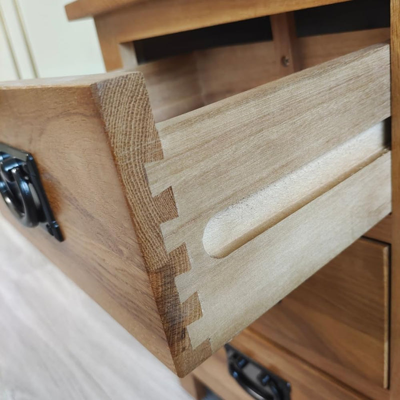 3 Drawers Simple Bedside Table Cabinet Modern Solid