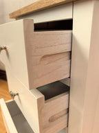 3 Drawers Simple Bedside Table Cabinet Modern Solid