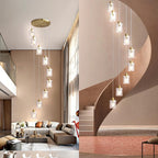 3- Glass Pendant Light Adjustable E27