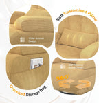 3-In-1 Armchair Swivel Oversize Upholstered High Back Chair