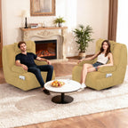 3-In-1 Armchair Swivel Oversize Upholstered High Back Chair