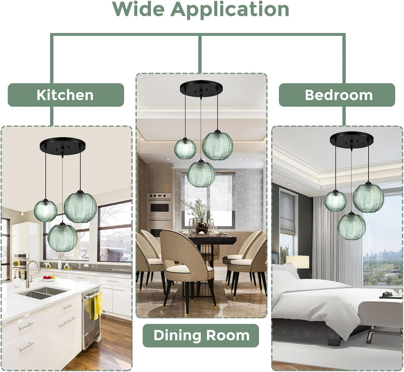 3 in 1 Cluster Pendant Light Fixtures E26