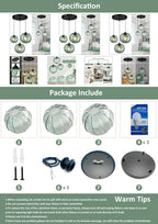 3 in 1 Cluster Pendant Light Fixtures E26