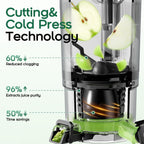 3-In-1 Cold Press Juicer Machines 150MM Feed Chute