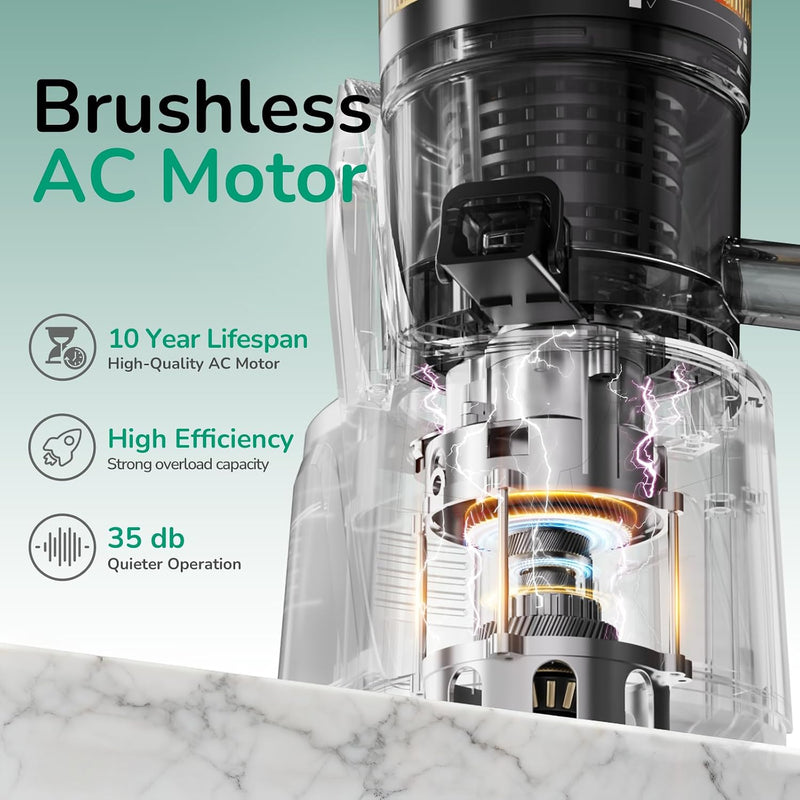3-In-1 Cold Press Juicer Machines 150MM Feed Chute