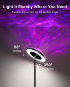3-In-1 Floor Lamp with Galaxy Star RGB Aurora