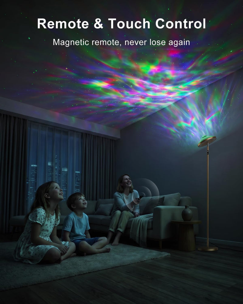 3-In-1 Floor Lamp with Galaxy Star RGB Aurora