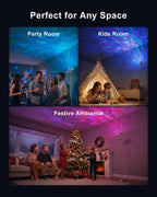3-In-1 Floor Lamp with Galaxy Star RGB Aurora