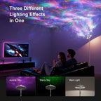 3-In-1 Floor Lamp with Galaxy Star RGB Aurora