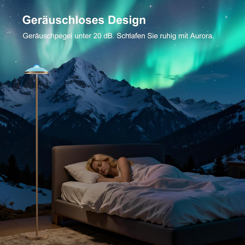 3-In-1 Floor Lamp with Galaxy Star RGB Aurora