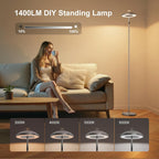 3-In-1 Floor Lamp with Galaxy Star RGB Aurora