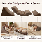 3-In-1 Floor Sofa High‑density Foam Bean Bag Chair