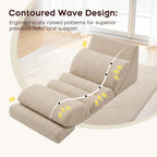 3-In-1 Floor Sofa High‑density Foam Bean Bag Chair