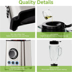 3 in 1 Food Blender 1300W 2 Preset